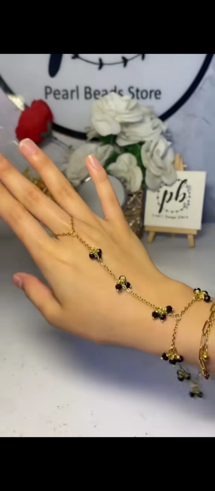 Homemade pendant chain bracelet