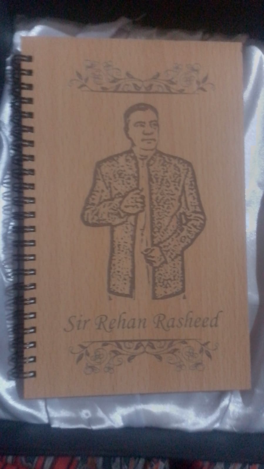 Wooden dairy with Customized Name and Pick