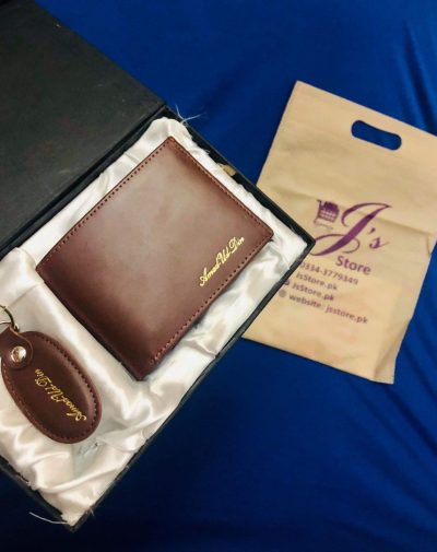 Customized wallet keychain set with box Ready in 5 days
