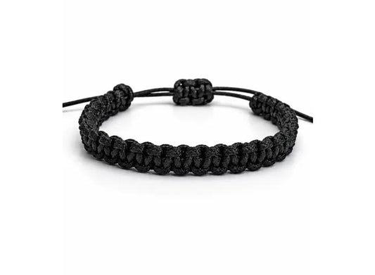 Classic Black Macrame Dori MEN Bracelet Handmade