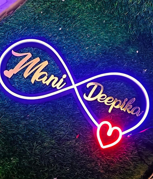 Customized infinity neon frame