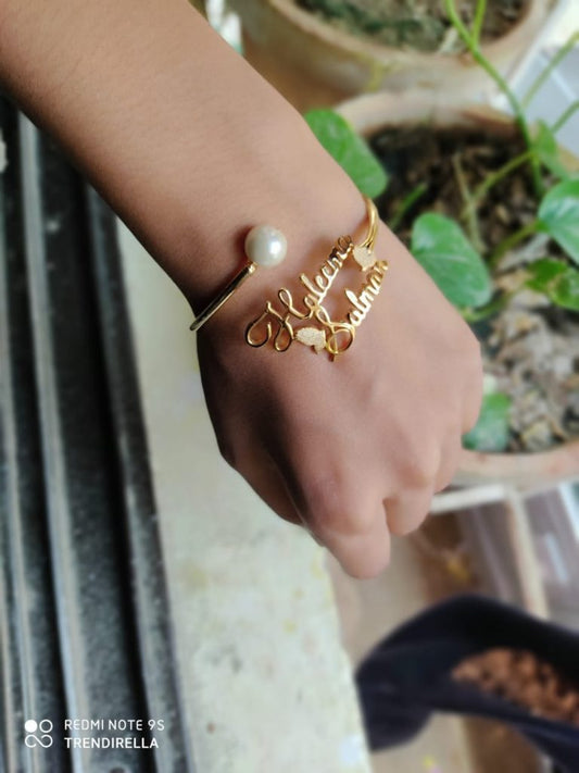 Customized Name Bracelet available Golden Silver Plated