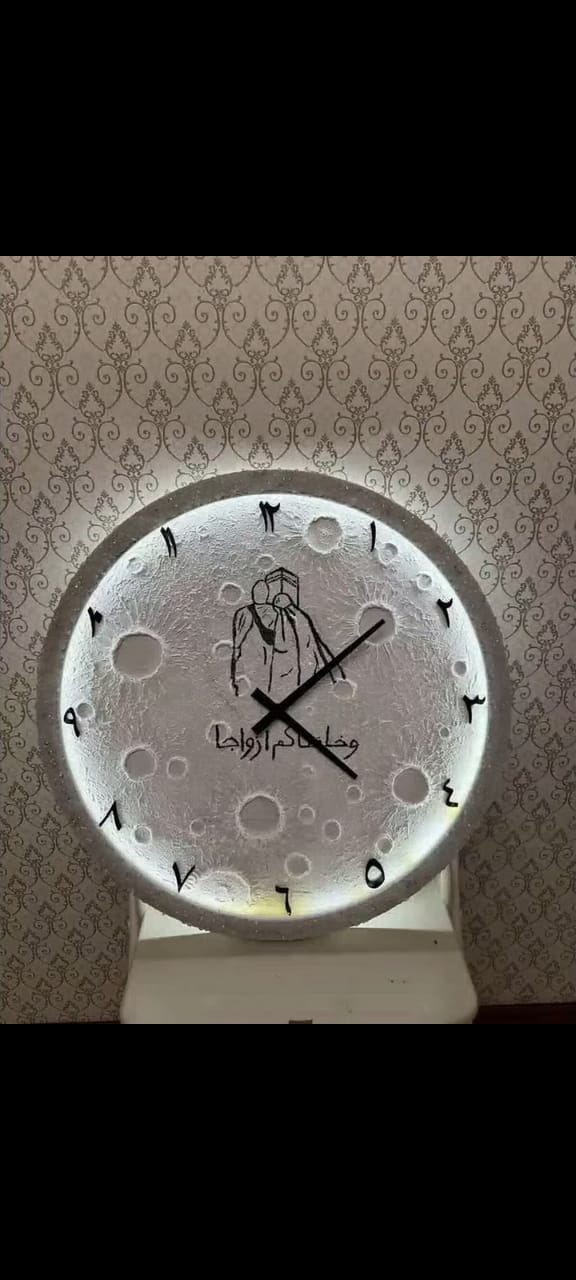 🌙 Moon Light Wall Clock ⏰